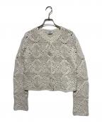 Kate Spadeケイトスペード）の古着「クロシェ クルーネック カーディガン」｜アイボリー