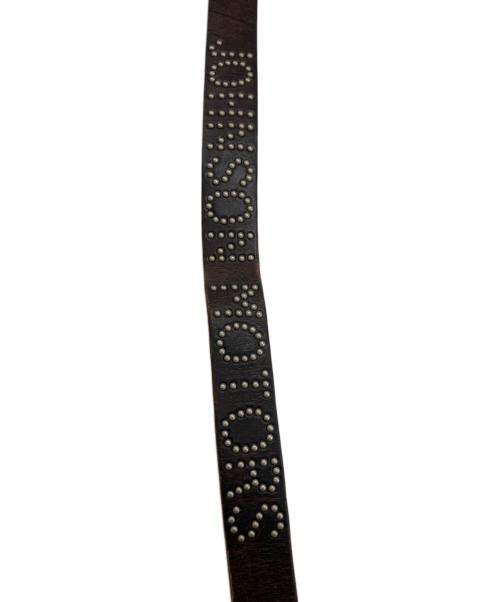 htc（エイチティーシー）htc (エイチティーシー) スタッズベルト ブラウン サイズ:34の古着・服飾アイテム