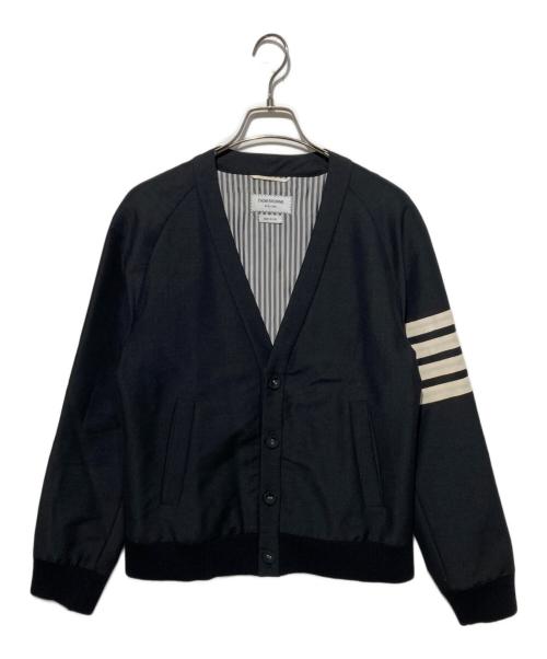 Thom Browne（トムブラウン）Thom Browne (トムブラウン) 4BAR ストライプカーディガン ブラック サイズ:1の古着・服飾アイテム