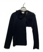 COMME des GARCONSコムデギャルソン）の古着「アシンメトリーデザインカットソー」｜ブラック