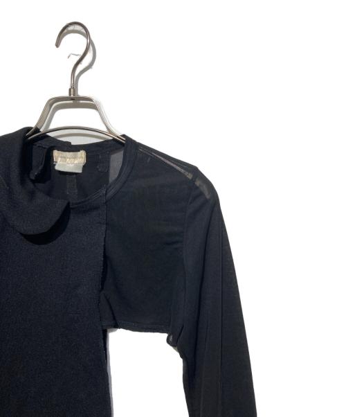 COMME des GARCONS（コムデギャルソン）COMME des GARCONS (コムデギャルソン) アシンメトリーデザインカットソー ブラック サイズ:XSの古着・服飾アイテム