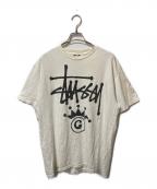 stussyステューシー）の古着「オールドプリントTシャツ」｜ホワイト