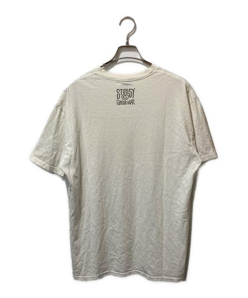 stussy（ステューシー）stussy (ステューシー) オールドプリントTシャツ ホワイト サイズ:Lの古着・服飾アイテム