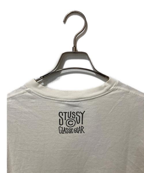 stussy（ステューシー）stussy (ステューシー) オールドプリントTシャツ ホワイト サイズ:Lの古着・服飾アイテム