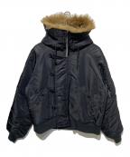 ALPHAアルファ）の古着「N-2Bフライトジャケット」｜ブラック