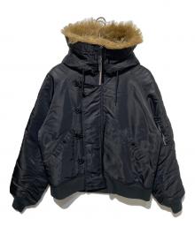 ALPHA（アルファ）の古着「N-2Bフライトジャケット」｜ブラック