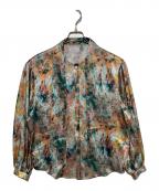 HERALBONYヘラルボニー）の古着「サテンボウタイブラウス「サンバ」」｜マルチカラー