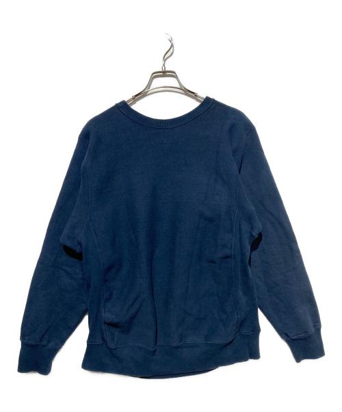 WAREHOUSE（ウエアハウス）WAREHOUSE (ウエアハウス) 483 NAVY プリントスウェット ネイビー サイズ:Lの古着・服飾アイテム