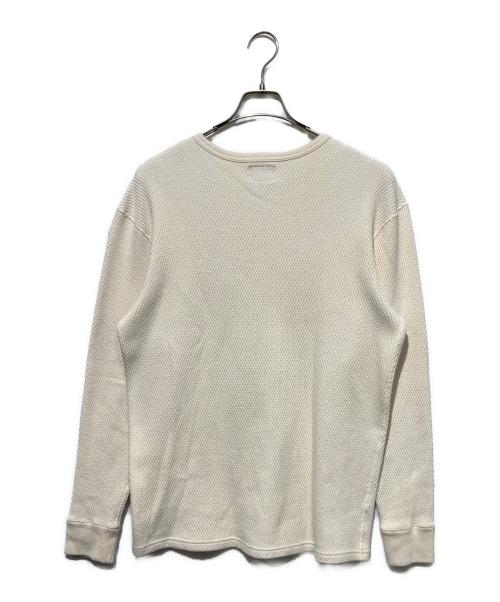 EIGHT G（エイトジー）EIGHT G (エイトジー) ロングスリーブサーマルTシャツ ベージュ サイズ:XLの古着・服飾アイテム