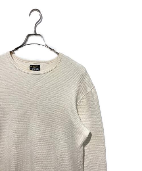 EIGHT G（エイトジー）EIGHT G (エイトジー) ロングスリーブサーマルTシャツ ベージュ サイズ:XLの古着・服飾アイテム