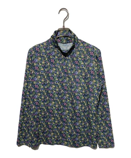 Leilian（レリアン）LEILIAN (レリアン) フラワープリントパワーネットカットソー グリーン サイズ:9の古着・服飾アイテム