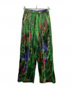 OMMOオーエムエムオー）の古着「サークル型スーパーリラックスパンツ」｜グリーン