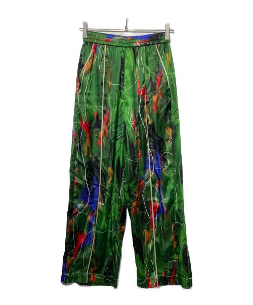 OMMO（オーエムエムオー）OMMO (オーエムエムオー) サークル型スーパーリラックスパンツ グリーン サイズ:38の古着・服飾アイテム