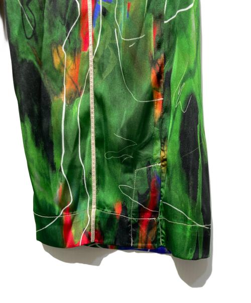 OMMO（オーエムエムオー）OMMO (オーエムエムオー) サークル型スーパーリラックスパンツ グリーン サイズ:38の古着・服飾アイテム