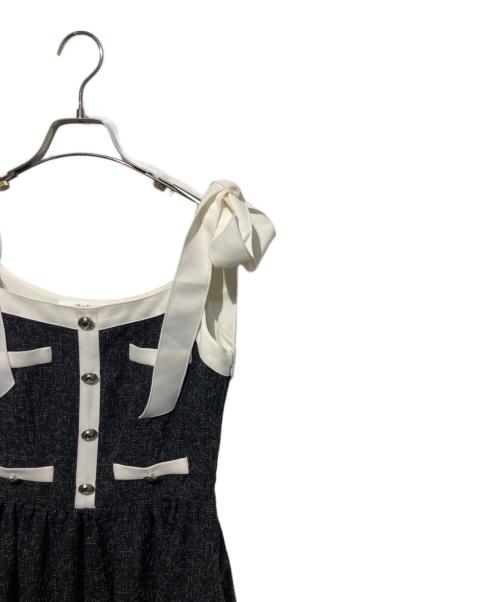 HER LIP TO（ハーリップトゥ）Her lip to (ハーリップトゥ) Verona Tweed Long Dress ブラック サイズ:Mの古着・服飾アイテム