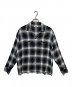 RADIALLラディアル）の古着「オンブレチェックシャツ」｜ブラック