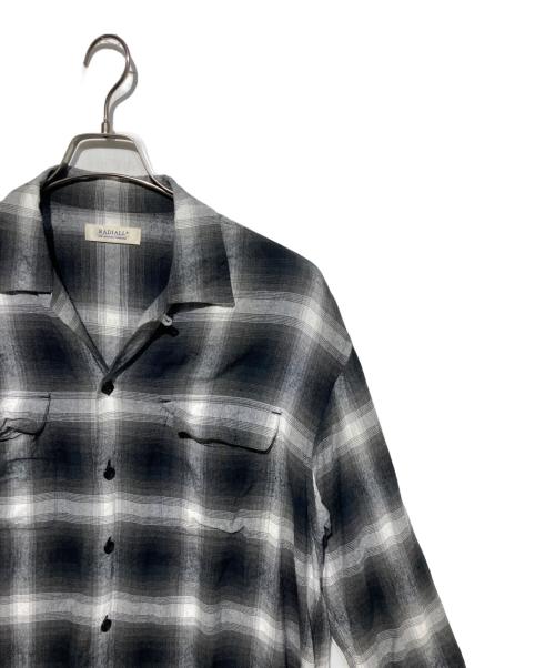 RADIALL（ラディアル）RADIALL (ラディアル) オンブレチェックシャツ ブラック サイズ:Mの古着・服飾アイテム