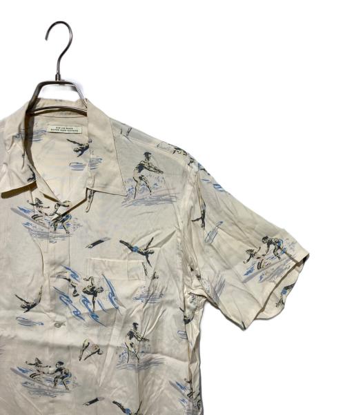 OLD JOE & Co.（オールドジョー）OLD JOE & Co. (オールドジョー) オリジナルプリントオープンカラーシャツ アイボリー サイズ:15 1/2の古着・服飾アイテム
