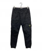 STONE ISLANDストーンアイランド）の古着「コットンギャバジンカーゴパンツ」｜ブラック