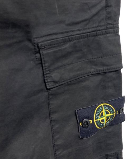 STONE ISLAND（ストーンアイランド）STONE ISLAND (ストーンアイランド) コットンギャバジンカーゴパンツ ブラック サイズ:30の古着・服飾アイテム