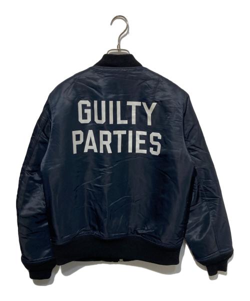 WACKO MARIA（ワコマリア）WACKO MARIA (ワコマリア) バックプリント MA-1 フライトジャケット ネイビー サイズ:Sの古着・服飾アイテム