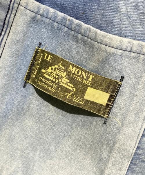 USED（ユーズド）USED (ユーズド) 50s le mont saint michel モールスキン カバーオールジャケット ブルー サイズ:46の古着・服飾アイテム