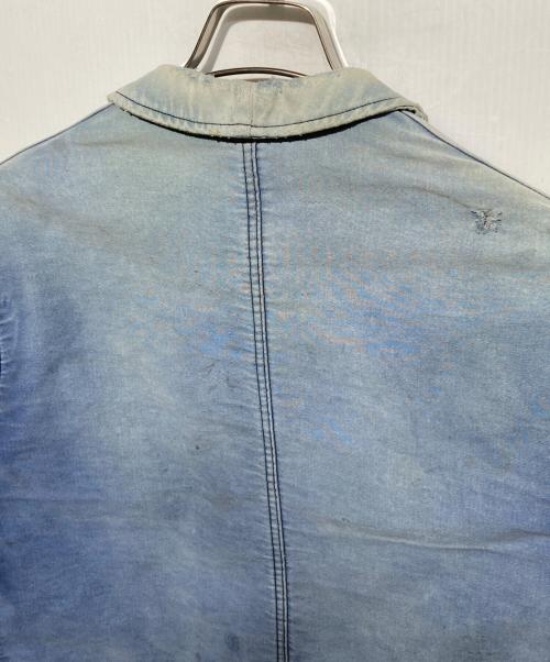 USED（ユーズド）USED (ユーズド) 50s le mont saint michel モールスキン カバーオールジャケット ブルー サイズ:46の古着・服飾アイテム
