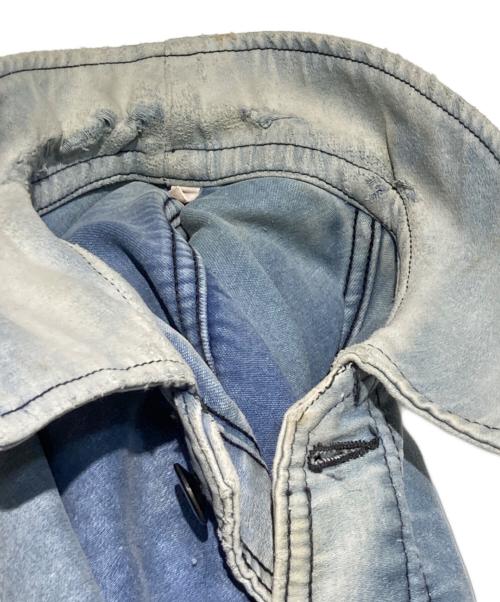 USED（ユーズド）USED (ユーズド) 50s le mont saint michel モールスキン カバーオールジャケット ブルー サイズ:46の古着・服飾アイテム