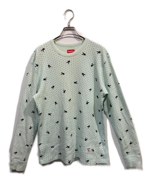 SUPREME（シュプリーム）SUPREME (シュプリーム) PLAY BOY (プレイボーイ) Waffle Thermal 黄緑 サイズ:Ｍの古着・服飾アイテム