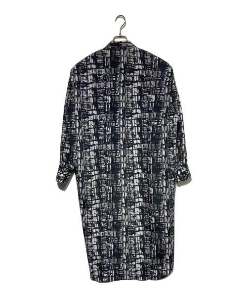 HERALBONY（ヘラルボニー）HERALBONY (ヘラルボニー) シャツワンピース ホワイト×ブラック サイズ:Freeの古着・服飾アイテム