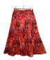 HERALBONY（ヘラルボニー）の古着「サテンスカート「りんごのブーケ」」｜レッド