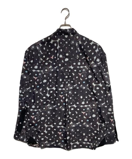 HERALBONY（ヘラルボニー）HERALBONY (ヘラルボニー) デザインシャツ（ショルダー切替） ブラック サイズ:Freeの古着・服飾アイテム