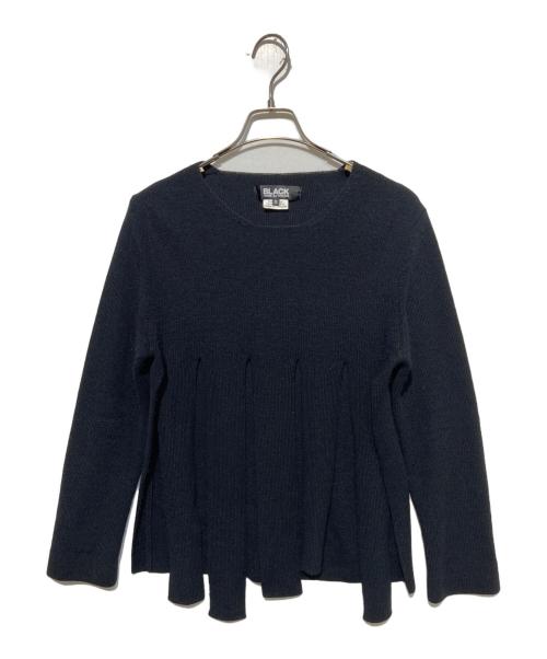 BLACK COMME des GARCONS（ブラックコムデギャルソン）BLACK COMME des GARCONS (ブラックコムデギャルソン) 短冊ニット ブラック サイズ:Sの古着・服飾アイテム