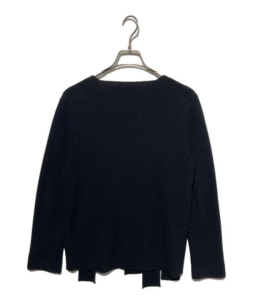 BLACK COMME des GARCONS（ブラックコムデギャルソン）BLACK COMME des GARCONS (ブラックコムデギャルソン) 短冊ニット ブラック サイズ:Sの古着・服飾アイテム