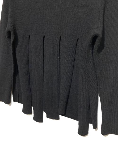 BLACK COMME des GARCONS（ブラックコムデギャルソン）BLACK COMME des GARCONS (ブラックコムデギャルソン) 短冊ニット ブラック サイズ:Sの古着・服飾アイテム