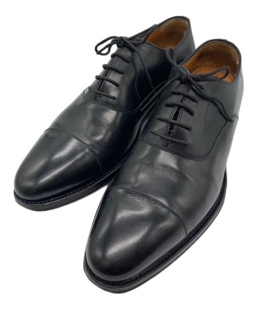 Jalan Sriwijaya（ジャランスリウァヤ）Jalan Sriwijaya (ジャランスリウァヤ) 内羽根 ストレートチップシューズ ブラック サイズ:9の古着・服飾アイテム