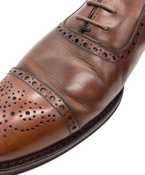 Jalan Sriwijaya（ジャランスリウァヤ）Jalan Sriwijaya (ジャランスリウァヤ) セミブローグシューズ ブラウン サイズ:8 1/2の古着・服飾アイテム