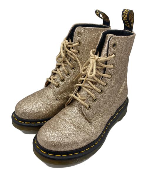 Dr.Martens（ドクターマーチン）Dr.Martens (ドクターマーチン) 8ホールブーツ ゴールド サイズ:UK3の古着・服飾アイテム