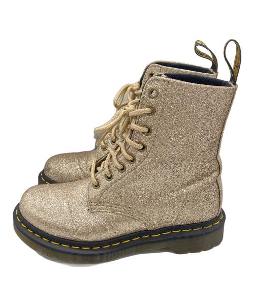 Dr.Martens（ドクターマーチン）Dr.Martens (ドクターマーチン) 8ホールブーツ ゴールド サイズ:UK3の古着・服飾アイテム
