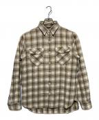 RRLダブルアールエル）の古着「マチ付チェックシャツ」｜ベージュ
