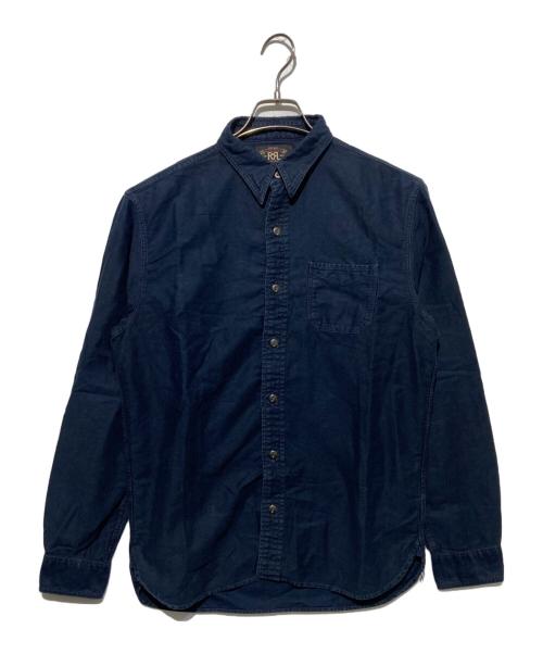RRL（ダブルアールエル）RRL (ダブルアールエル) マチ付シャツ ネイビー サイズ:Sの古着・服飾アイテム