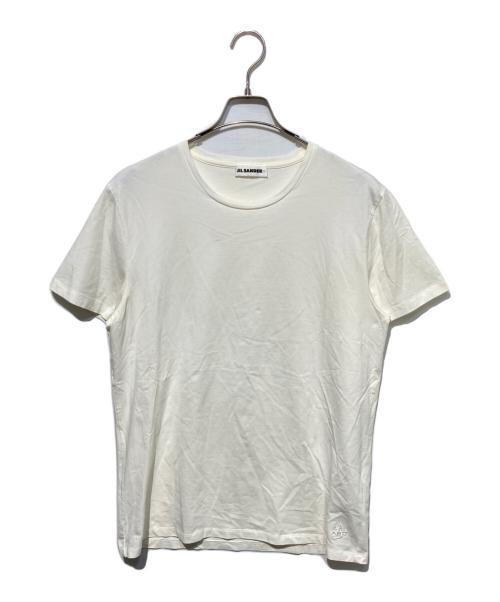 JIL SANDER+（ジルサンダープラス）JIL SANDER+ (ジルサンダープラス) ロゴ刺繍Tシャツ ホワイト サイズ:XLの古着・服飾アイテム