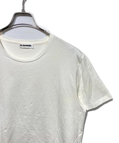 JIL SANDER+（ジルサンダープラス）JIL SANDER+ (ジルサンダープラス) ロゴ刺繍Tシャツ ホワイト サイズ:XLの古着・服飾アイテム