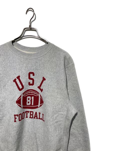 WAREHOUSE（ウエアハウス）WAREHOUSE (ウエアハウス) USL FOOTBALL REVERSE SWEAT グレー サイズ:XLの古着・服飾アイテム