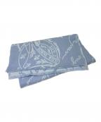 Berlutiベルルッティ）の古着「ウールスクリットマフラー」｜ブルー