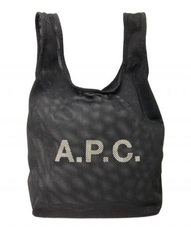 中古・古着通販】A.P.C. (アーペーセー) ロゴ メッシュトートバッグ