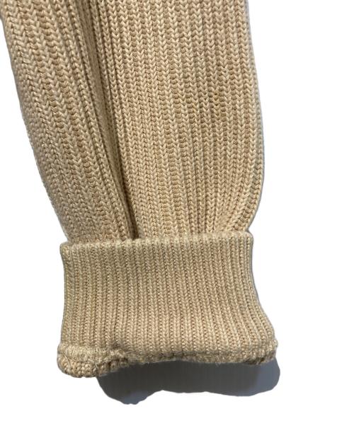 crepuscule（クレプスキュール）crepuscule (クレプスキュール) 別注ドライバーズニット ベージュ サイズ:Fの古着・服飾アイテム