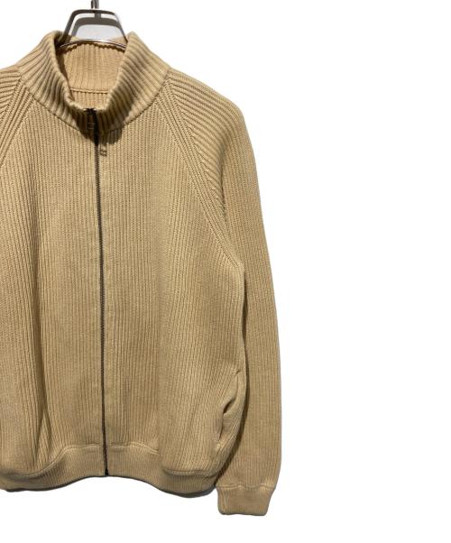 crepuscule（クレプスキュール）crepuscule (クレプスキュール) 別注ドライバーズニット ベージュ サイズ:Fの古着・服飾アイテム