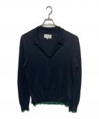 Maison Margielaメゾンマルジェラ）の古着「スキッパーニット」｜ブラック