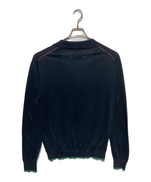 Maison Margiela（メゾンマルジェラ）Maison Margiela (メゾンマルジェラ) スキッパーニット ブラック サイズ:1の古着・服飾アイテム